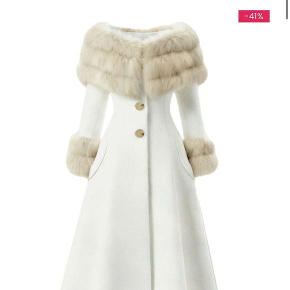 Retro stage white coat - Picture 3 of 3